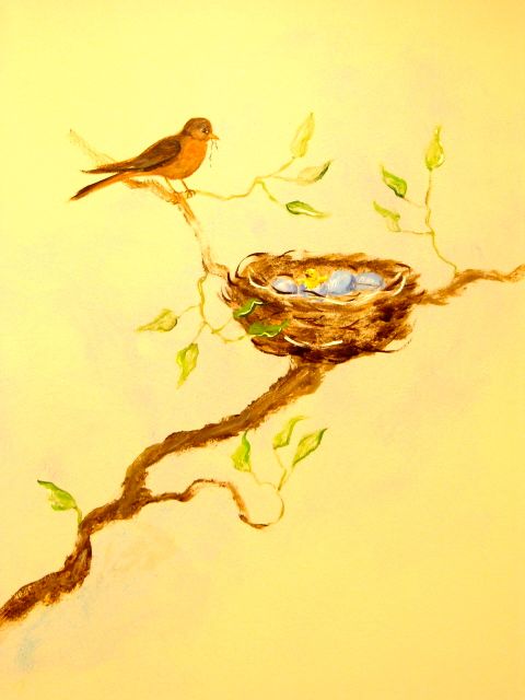 St Rose Robins Nest w eggs