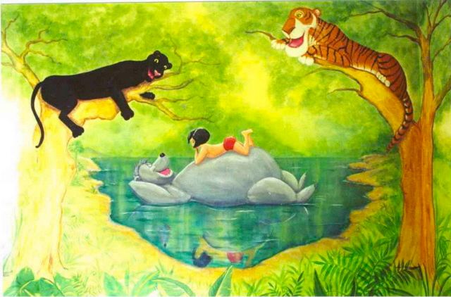 DISNEY'S JUNGLE BOOK MURAL