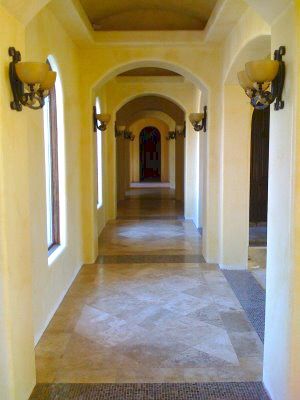 FAUX HALLWAY WALLS AND CEILING