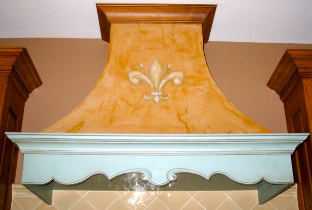 FAUX & CUSTOM PAINT STOVE HOOD