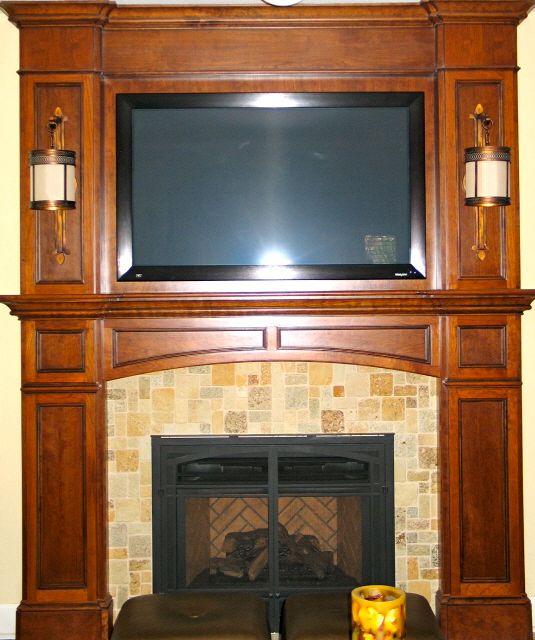 Antique Detail Fireplace Mantle