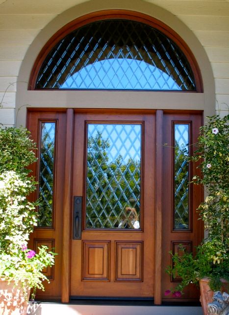 Antiqued front door