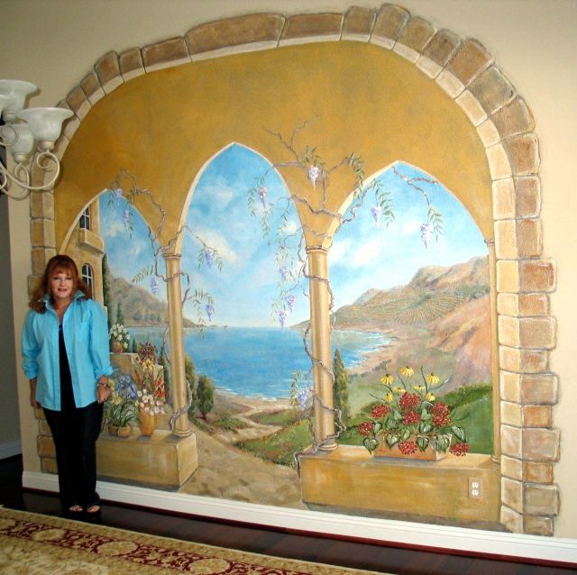 Italian Mural with Artist