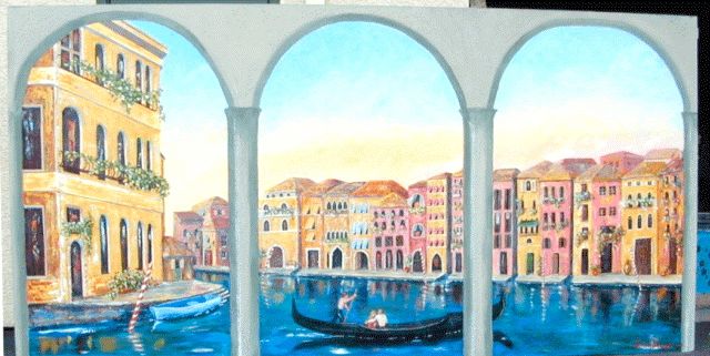 VENETIAN MURAL 8 FEET X 4 FEET