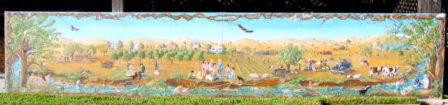 Vacaville mural full view 18 feet long