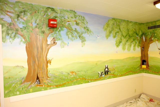 St. Rose Hospital waiting room left wall